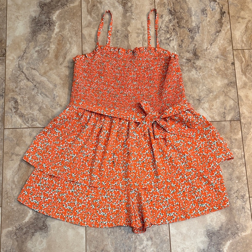 NWT Orang Floral Romper